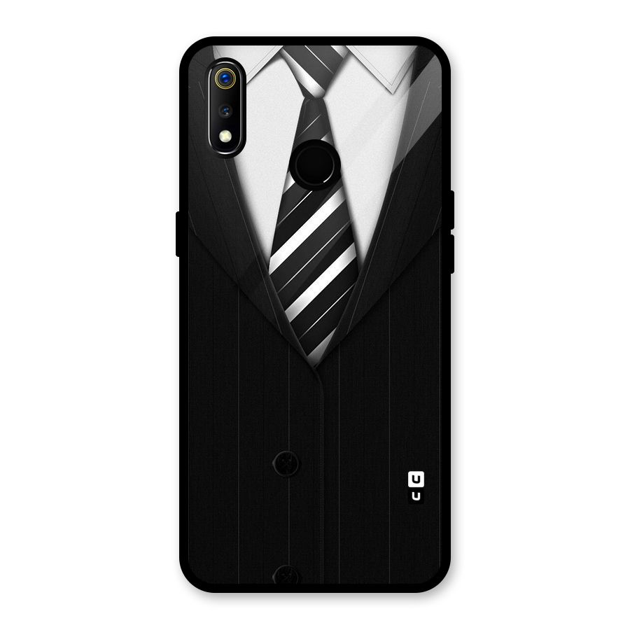 Classic Ready Suit Glass Back Case for Realme 3i
