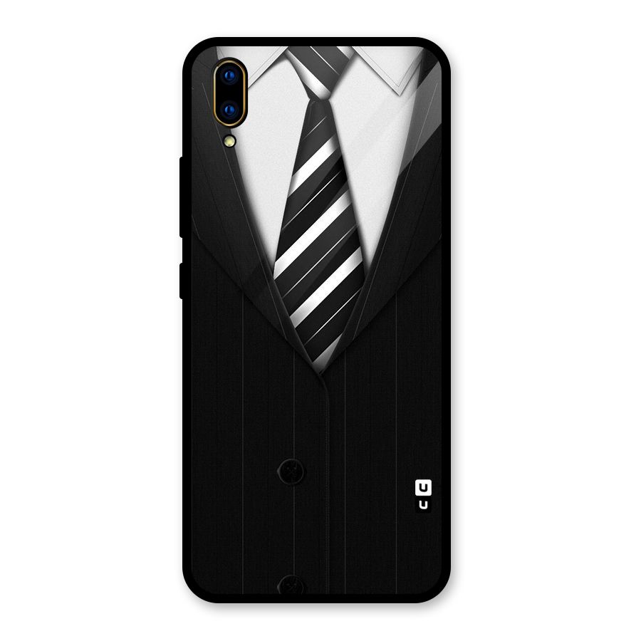 Classic Ready Suit Glass Back Case for Vivo V11 Pro