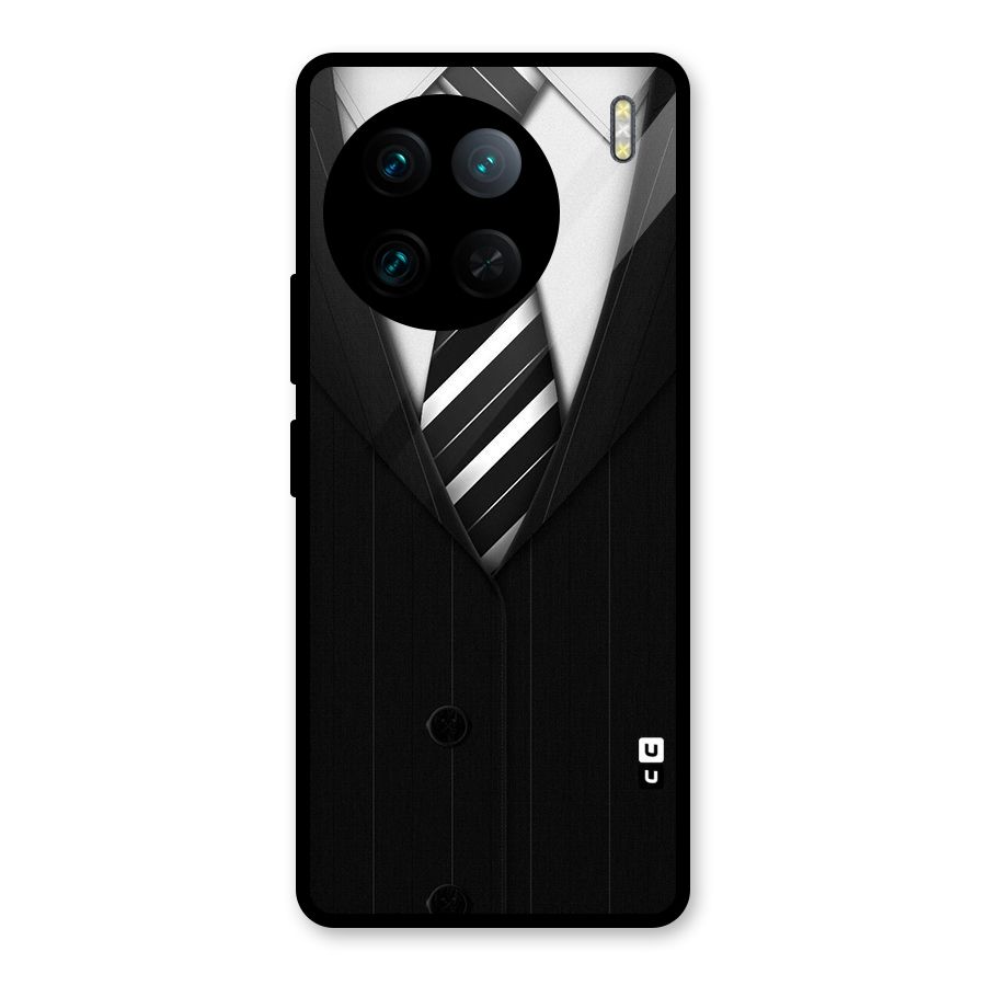 Classic Ready Suit Glass Back Case for Vivo X90 Pro