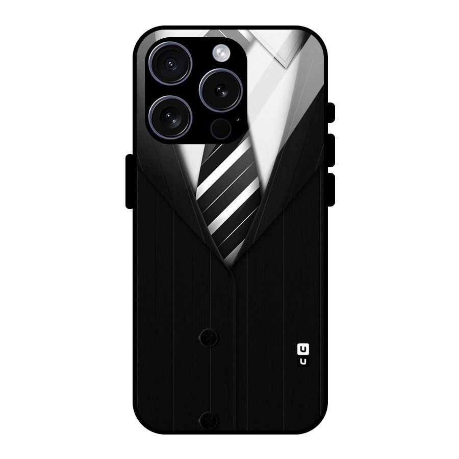 Classic Ready Suit Glass Back Case for iPhone 15 Pro