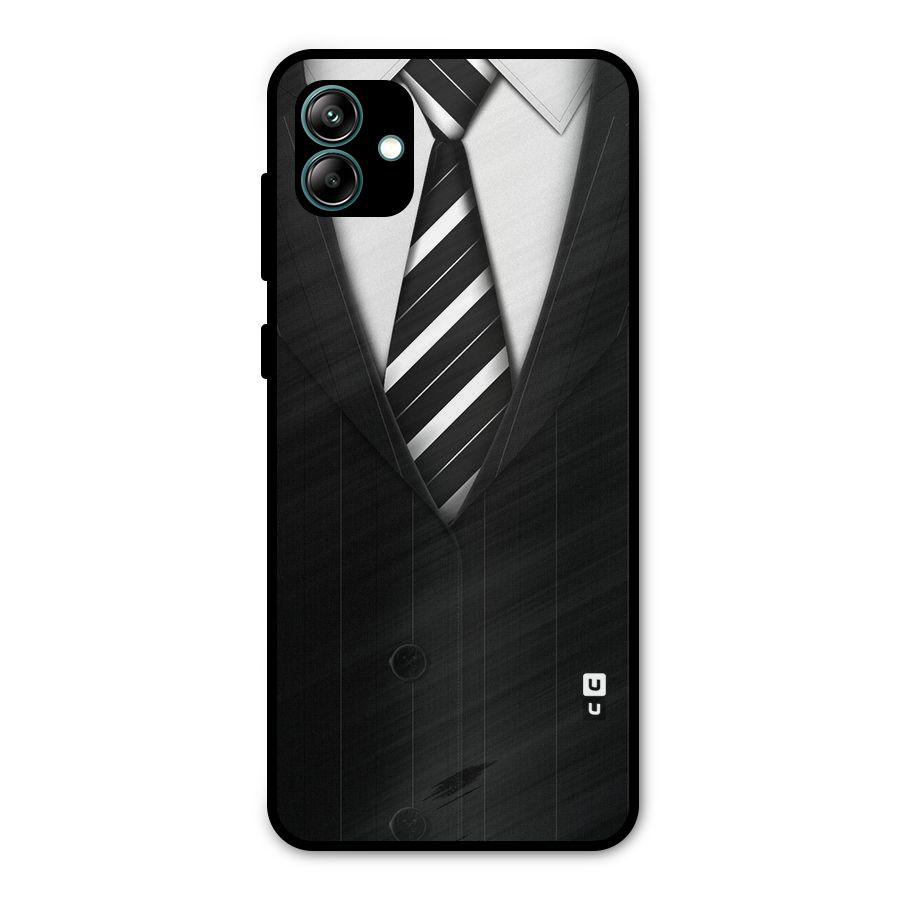 Classic Ready Suit Metal Back Case for Galaxy A04