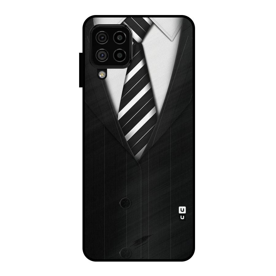 Classic Ready Suit Metal Back Case for Galaxy A22 4G