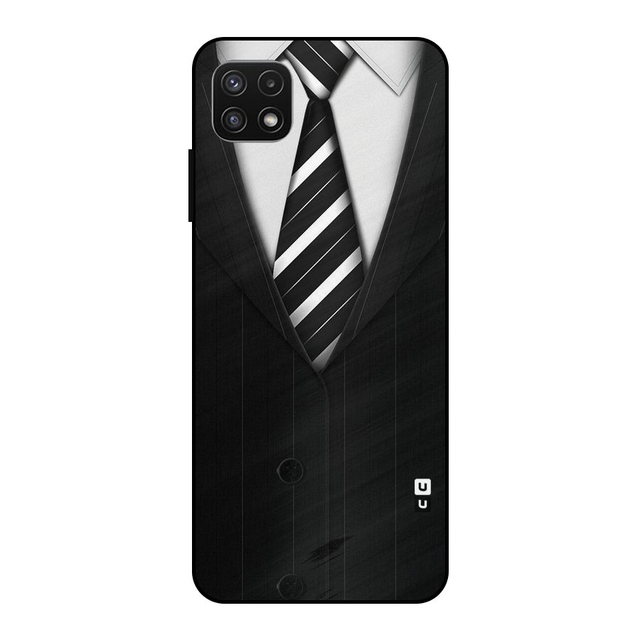 Classic Ready Suit Metal Back Case for Galaxy A22 5G
