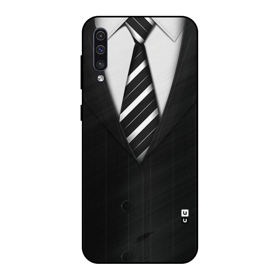 Classic Ready Suit Metal Back Case for Galaxy A30s