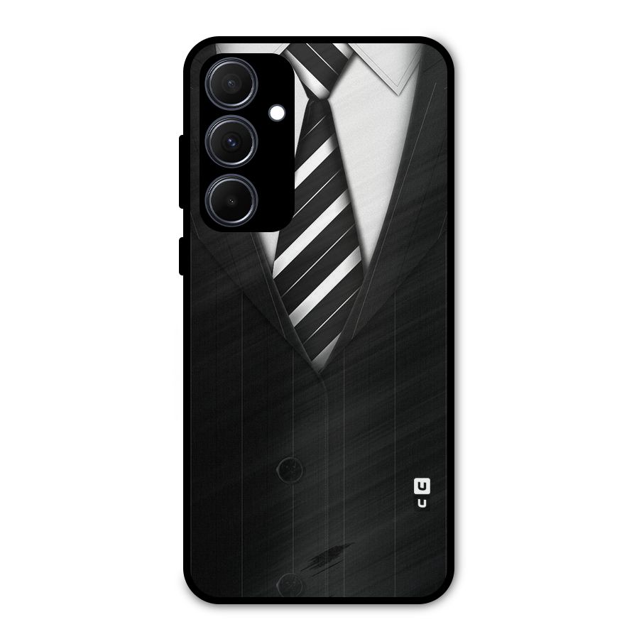 Classic Ready Suit Metal Back Case for Galaxy A35