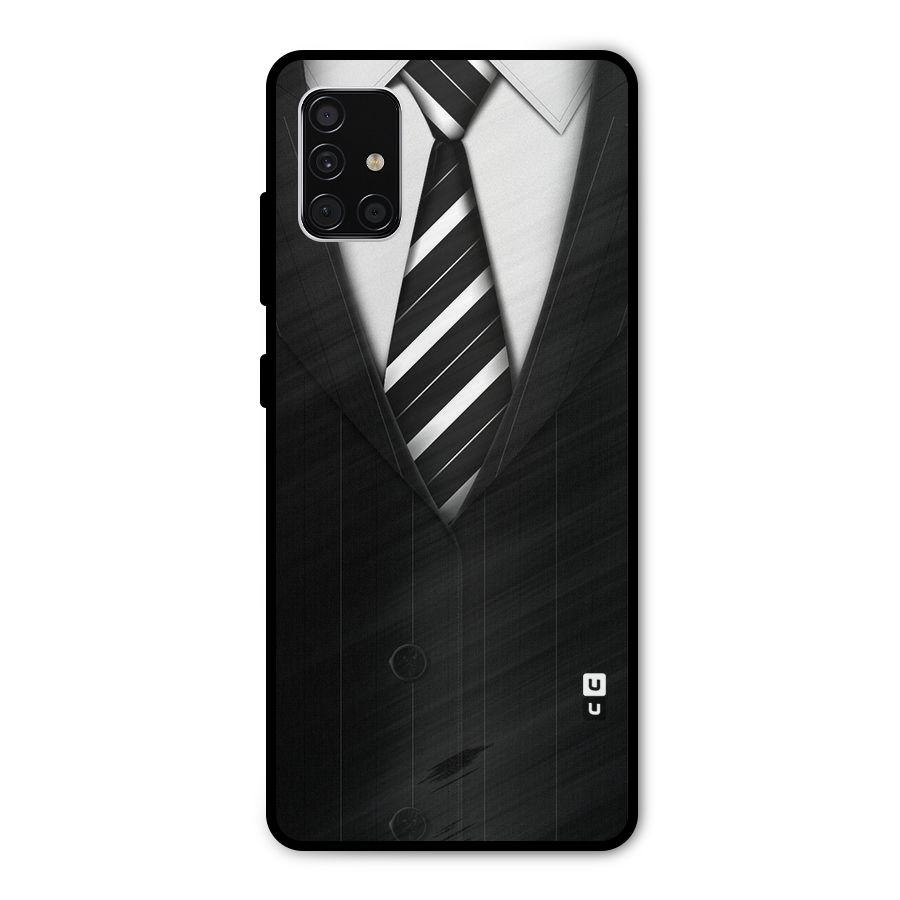 Classic Ready Suit Metal Back Case for Galaxy A51
