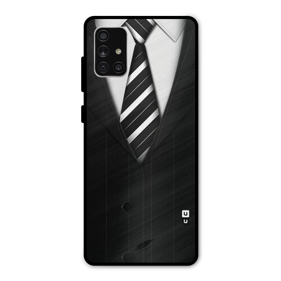 Classic Ready Suit Metal Back Case for Galaxy A71