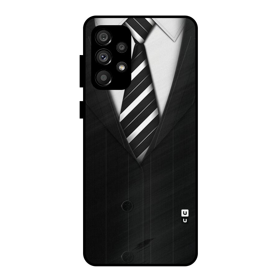 Classic Ready Suit Metal Back Case for Galaxy A73 5G