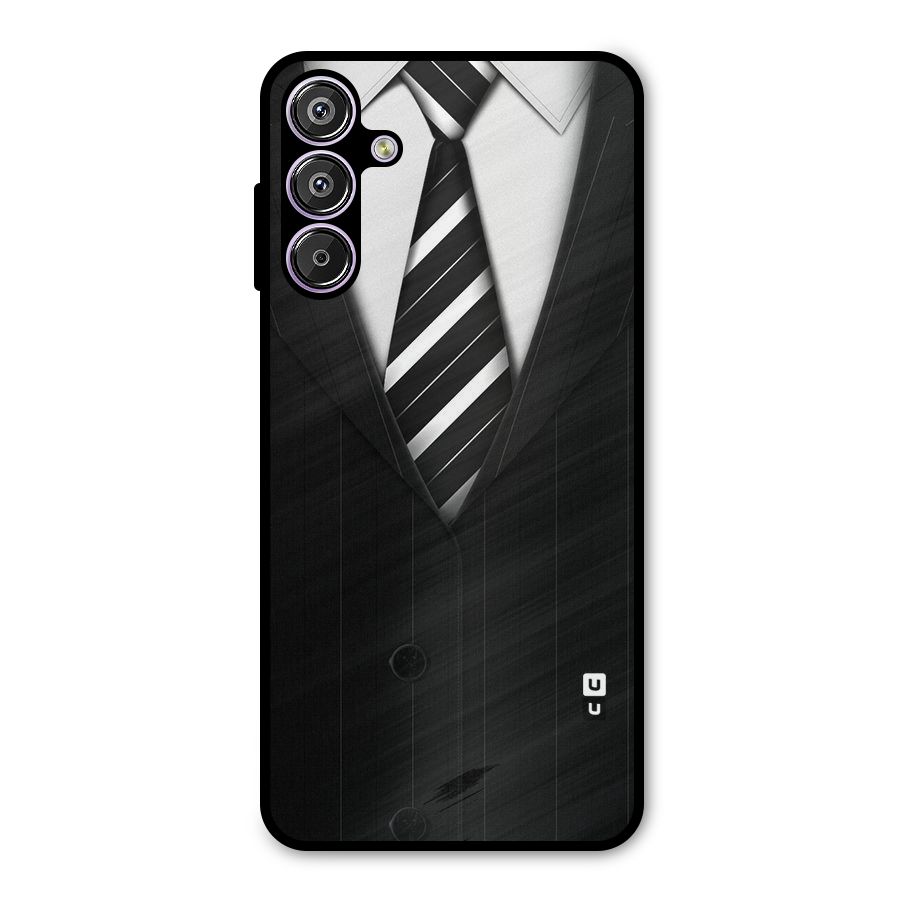 Classic Ready Suit Metal Back Case for Galaxy F15