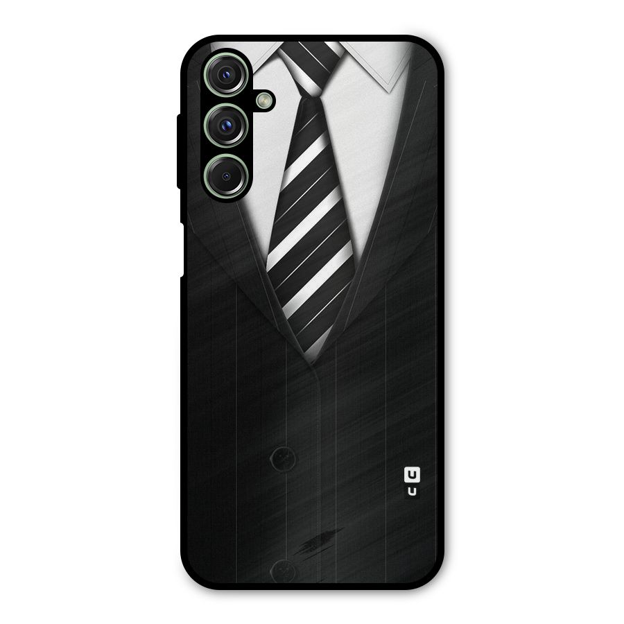 Classic Ready Suit Metal Back Case for Galaxy F34
