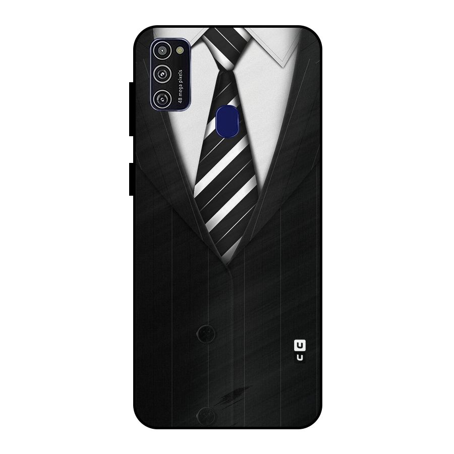 Classic Ready Suit Metal Back Case for Galaxy M21