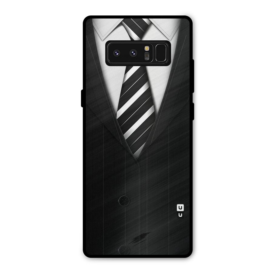 Classic Ready Suit Metal Back Case for Galaxy Note 8