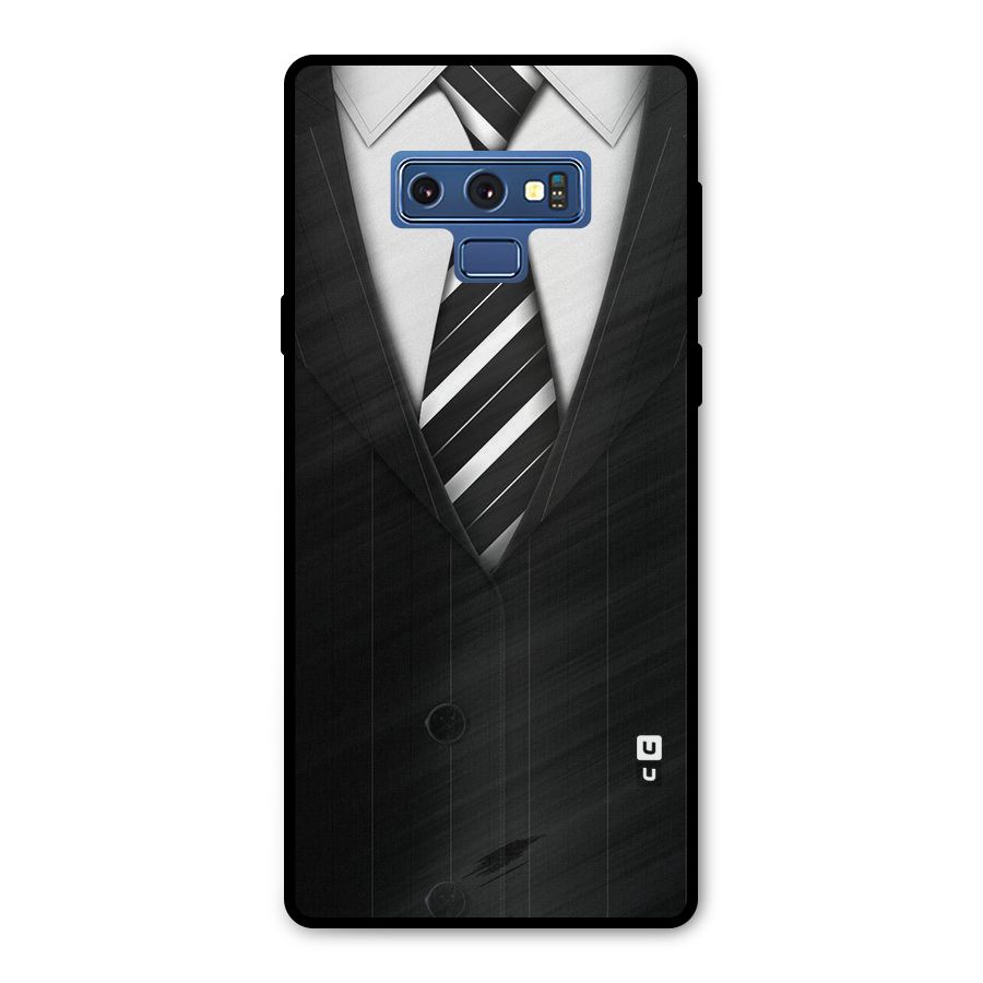 Classic Ready Suit Metal Back Case for Galaxy Note 9