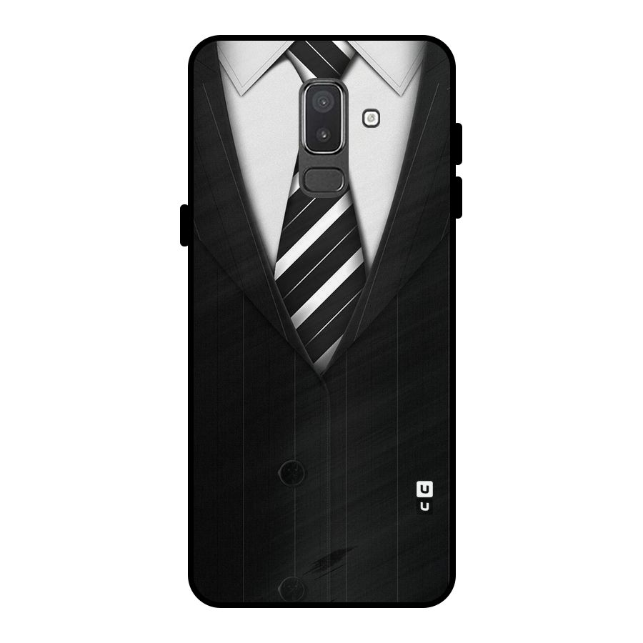 Classic Ready Suit Metal Back Case for Galaxy On8 (2018)
