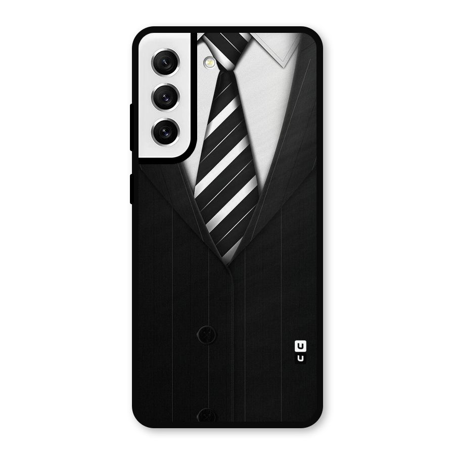 Classic Ready Suit Metal Back Case for Galaxy S21 FE 5G