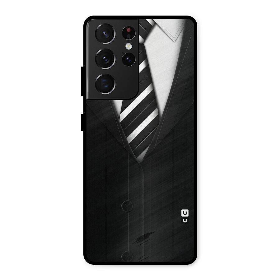 Classic Ready Suit Metal Back Case for Galaxy S21 Ultra 5G