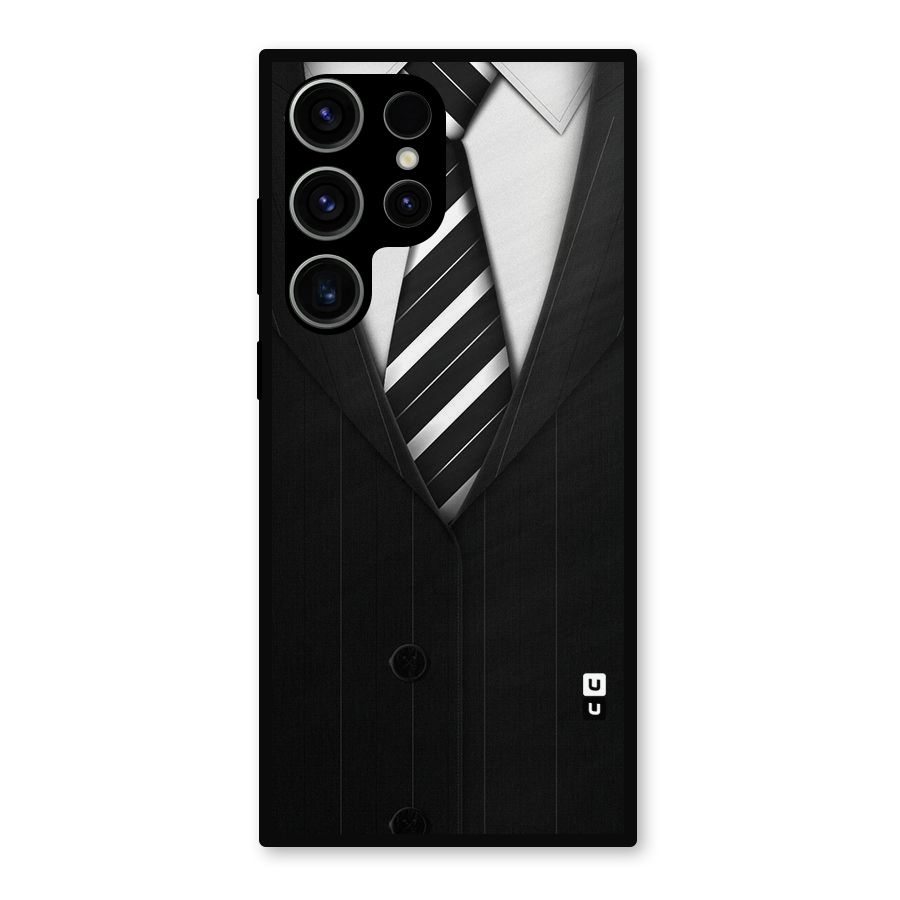Classic Ready Suit Metal Back Case for Galaxy S23 Ultra
