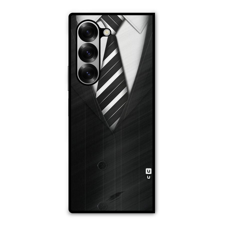 Classic Ready Suit Metal Back Case for Galaxy Z Fold6