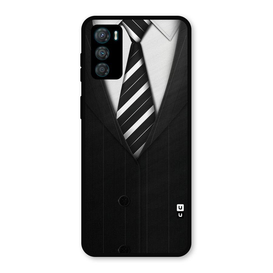 Classic Ready Suit Metal Back Case for Moto G42