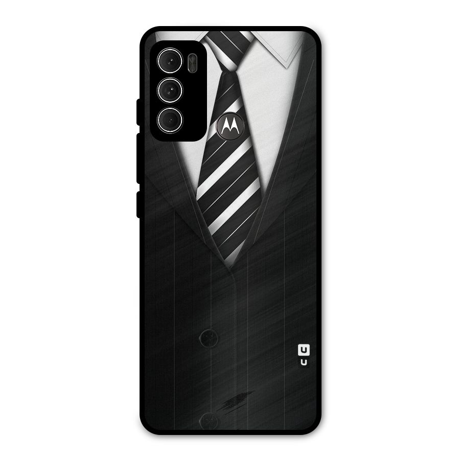 Classic Ready Suit Metal Back Case for Moto G60