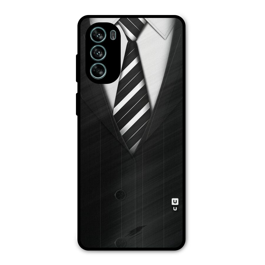 Classic Ready Suit Metal Back Case for Moto G62