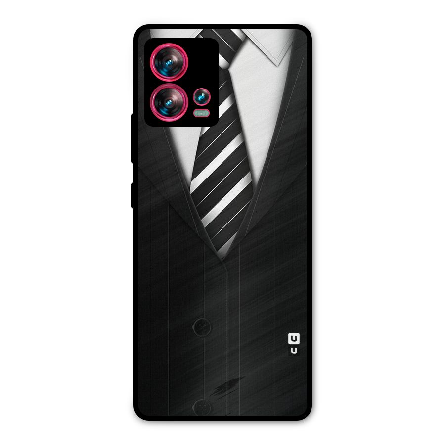 Classic Ready Suit Metal Back Case for Motorola Edge 30 Fusion