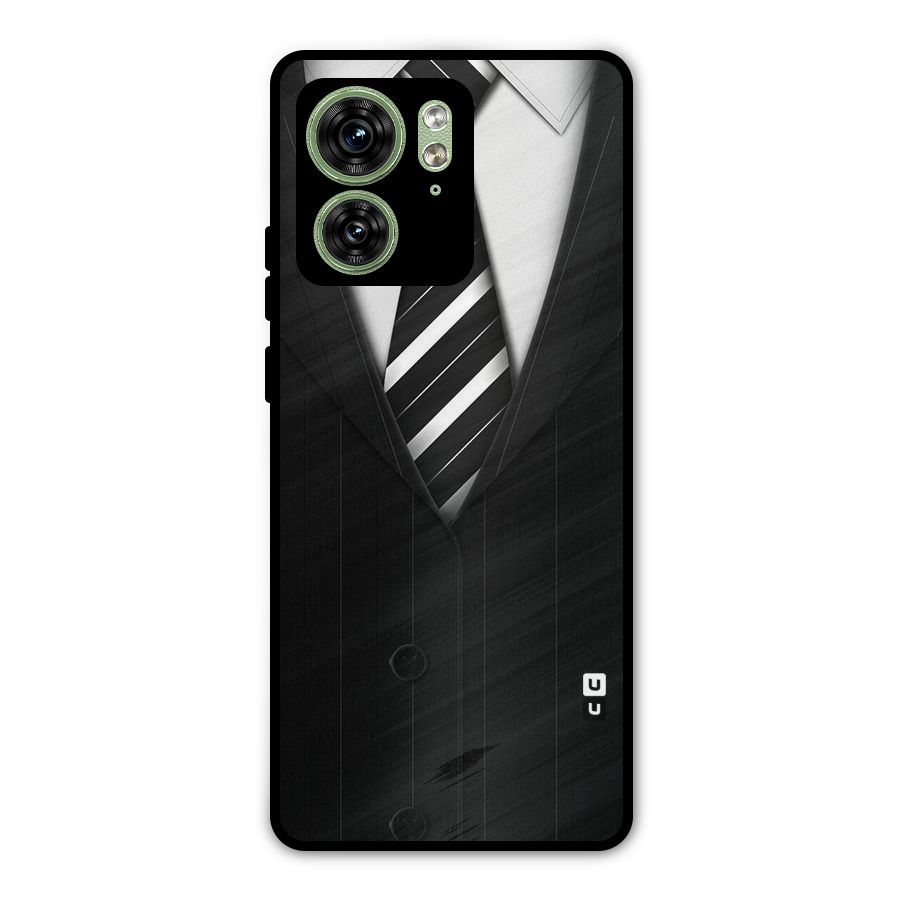 Classic Ready Suit Metal Back Case for Motorola Edge 40 5G
