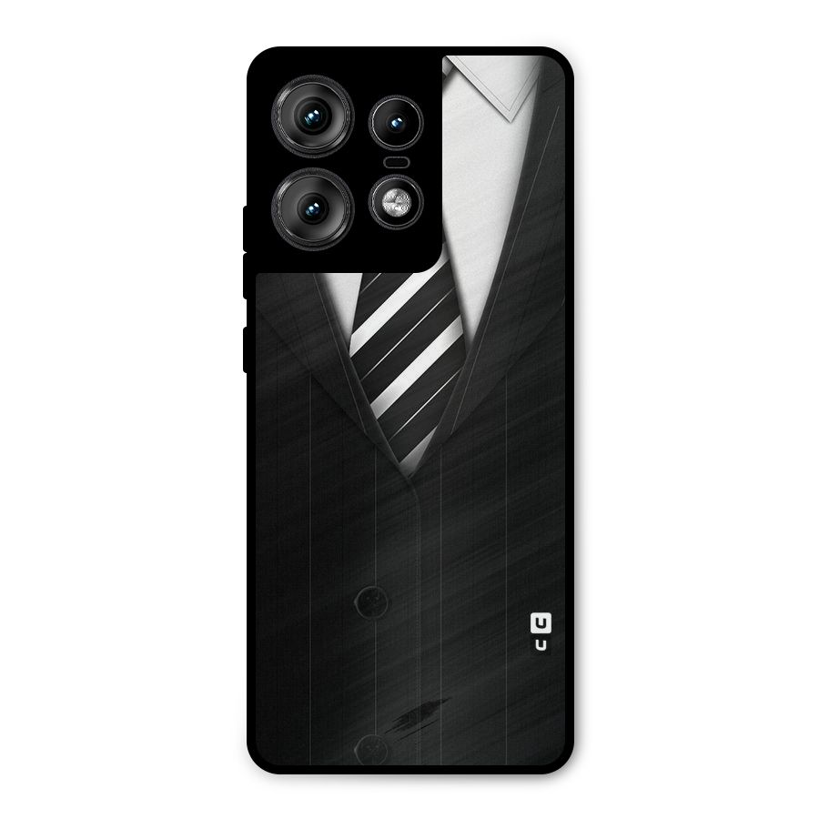 Classic Ready Suit Metal Back Case for Motorola Edge 50 Pro