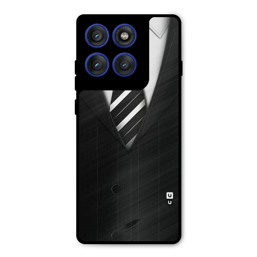 Classic Ready Suit Metal Back Case for Motorola Edge 60 Pro