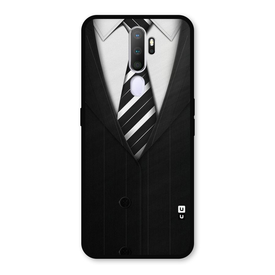 Classic Ready Suit Metal Back Case for Oppo A9 (2020)