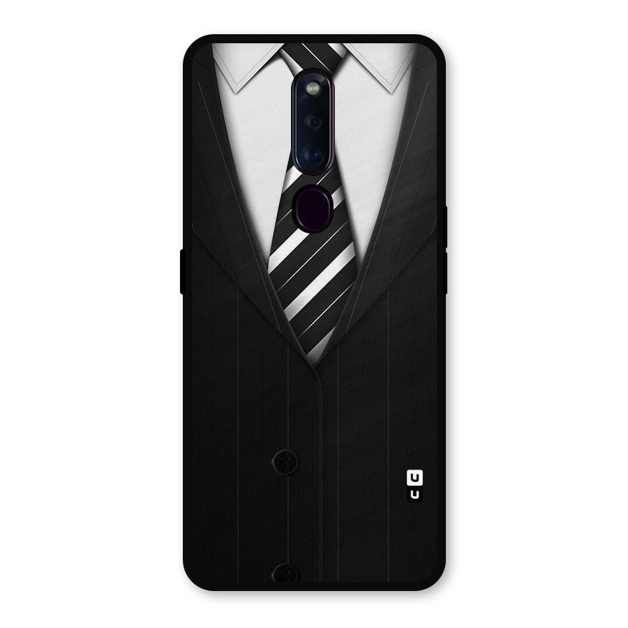 Classic Ready Suit Metal Back Case for Oppo F11 Pro