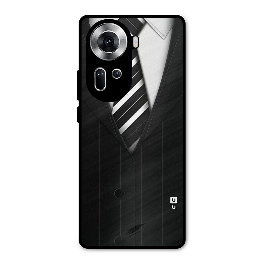 Classic Ready Suit Metal Back Case for Oppo Reno11 5G