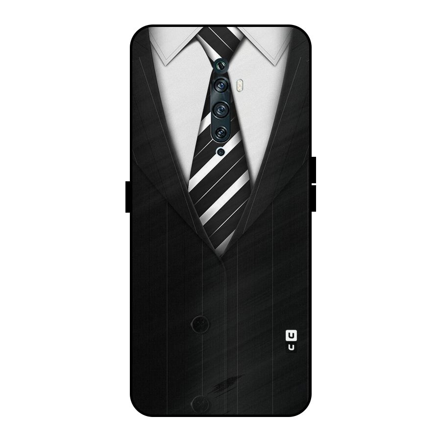 Classic Ready Suit Metal Back Case for Oppo Reno2 F