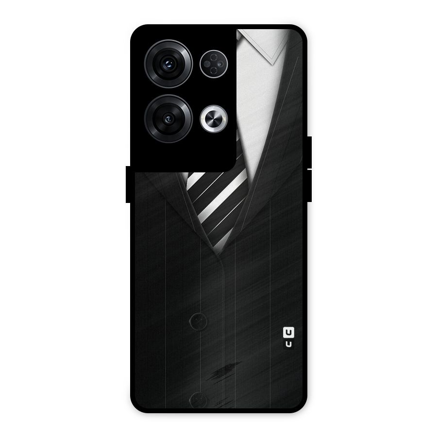 Classic Ready Suit Metal Back Case for Oppo Reno8 Pro 5G
