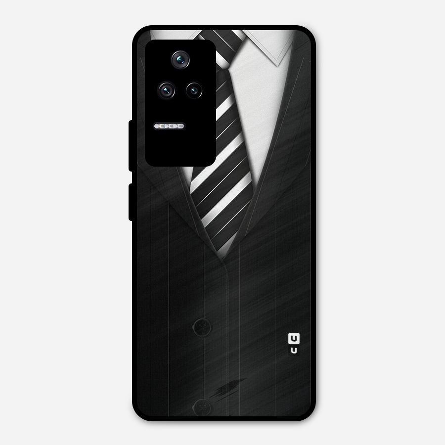 Classic Ready Suit Metal Back Case for Poco F4 5G