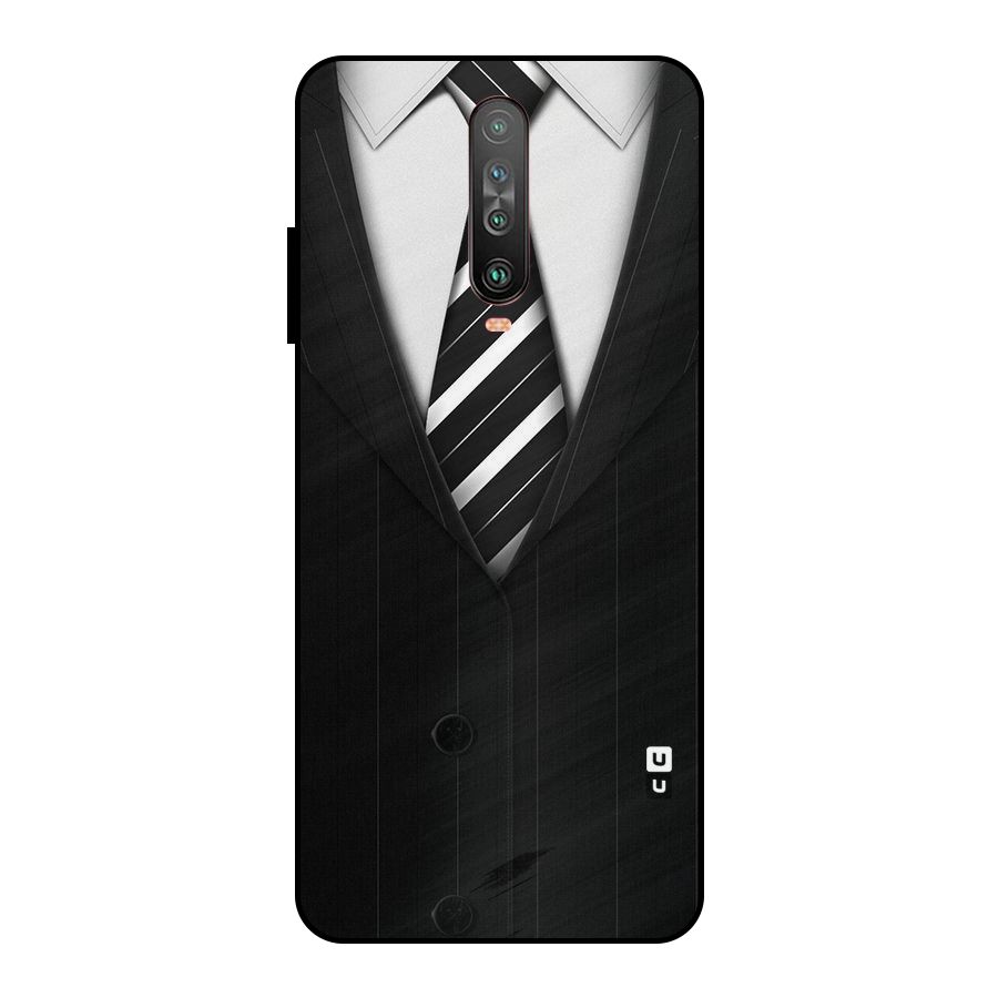 Classic Ready Suit Metal Back Case for Poco X2