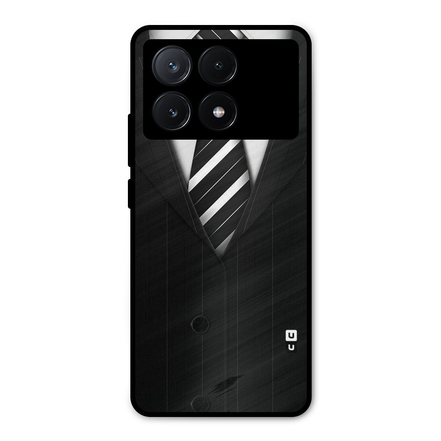 Classic Ready Suit Metal Back Case for Poco X6 Pro