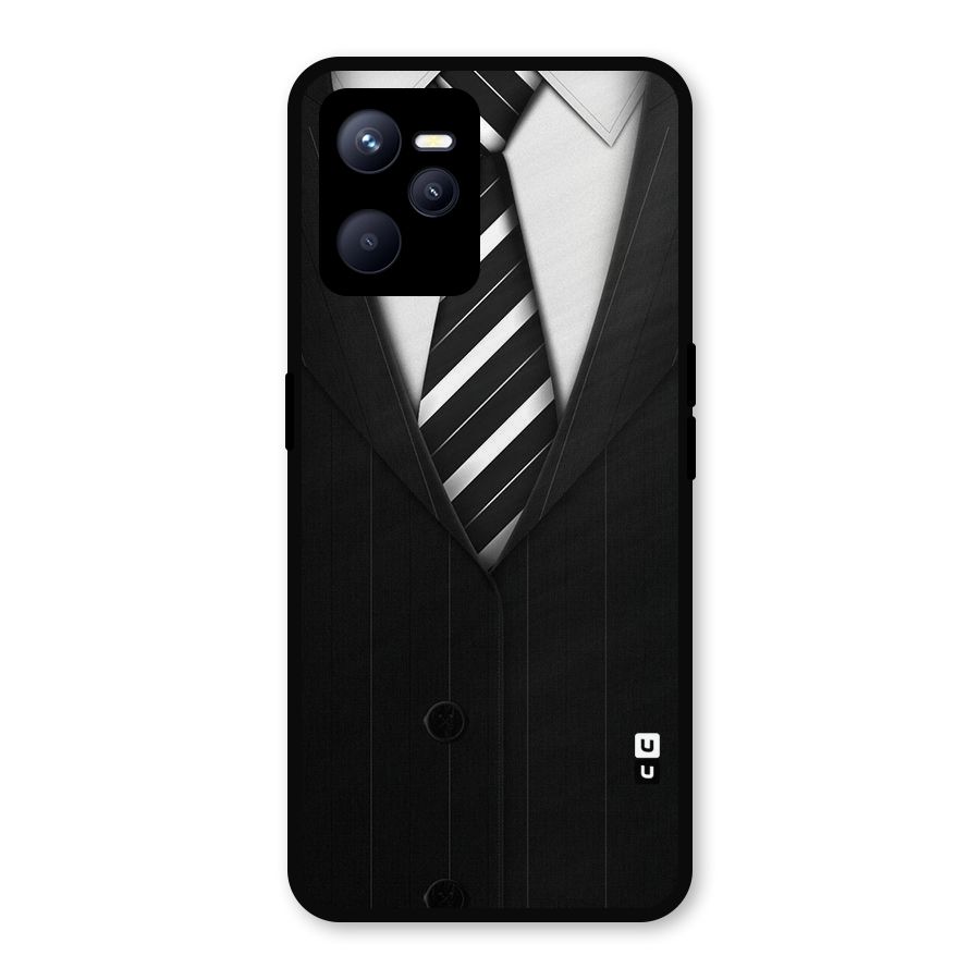 Classic Ready Suit Metal Back Case for Realme C35