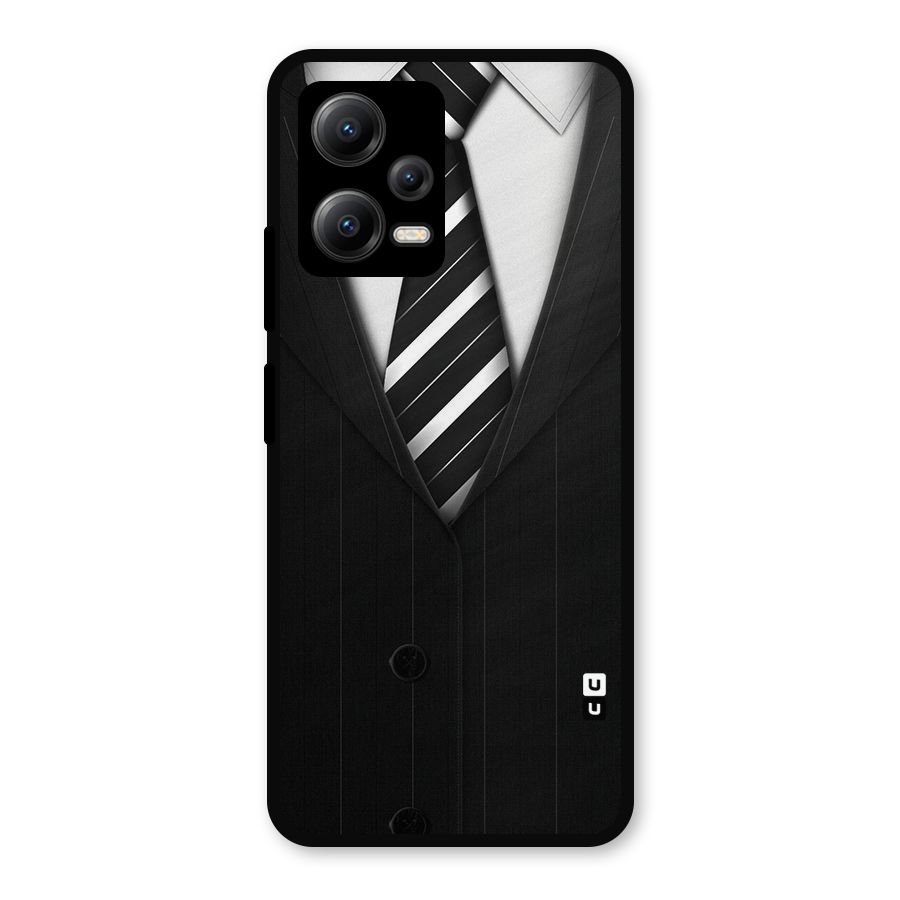 Classic Ready Suit Metal Back Case for Redmi Note 12 5G