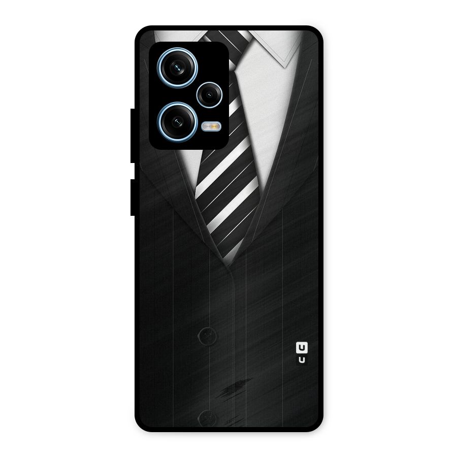 Classic Ready Suit Metal Back Case for Redmi Note 12 Pro
