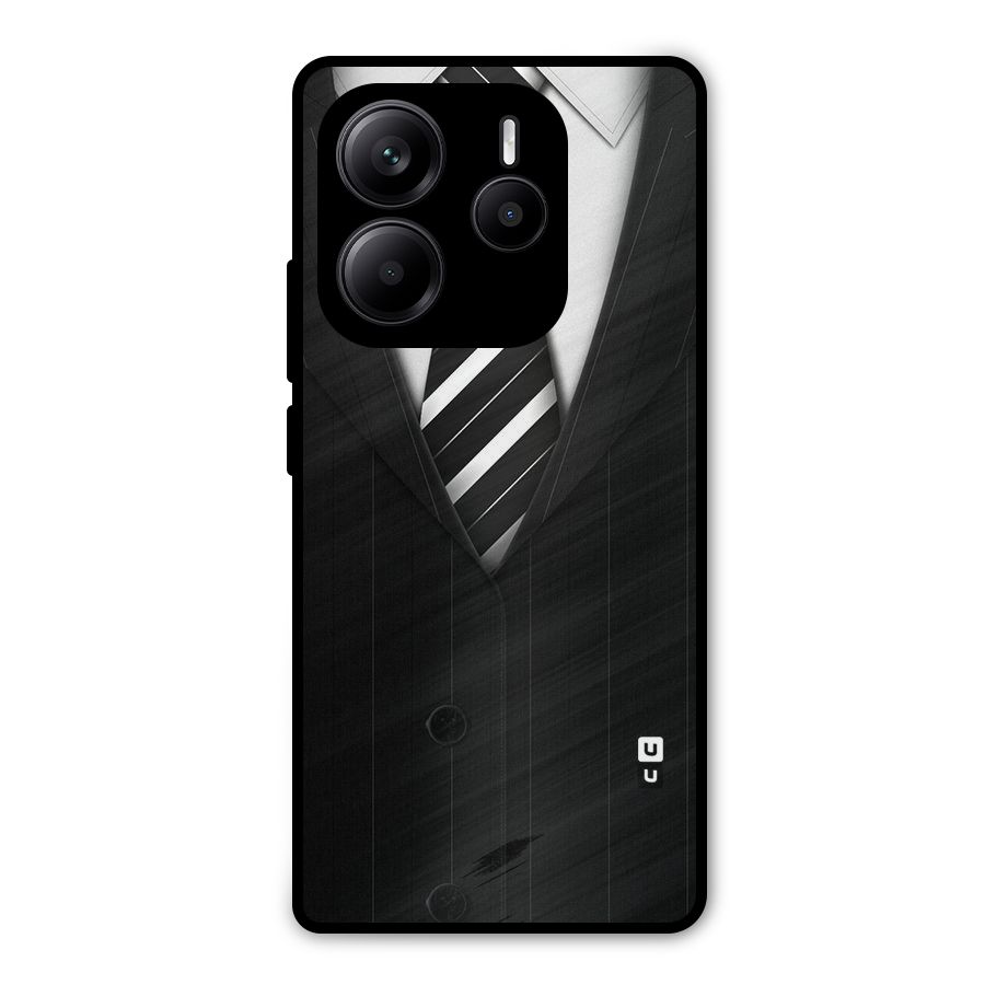 Classic Ready Suit Metal Back Case for Redmi Note 14 5G