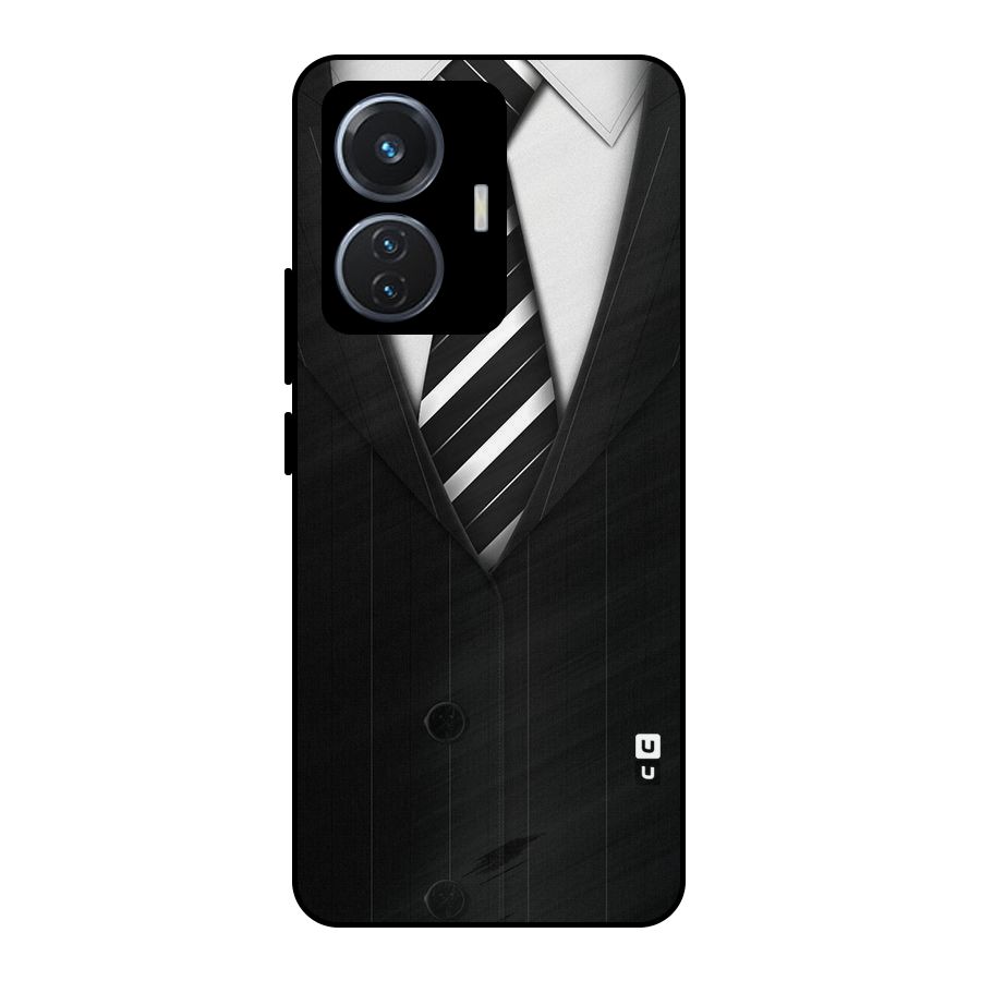 Classic Ready Suit Metal Back Case for Vivo T1 44W