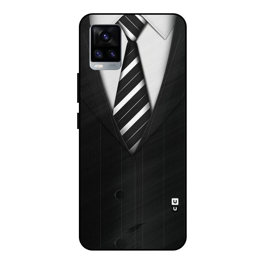 Classic Ready Suit Metal Back Case for Vivo V20 2021