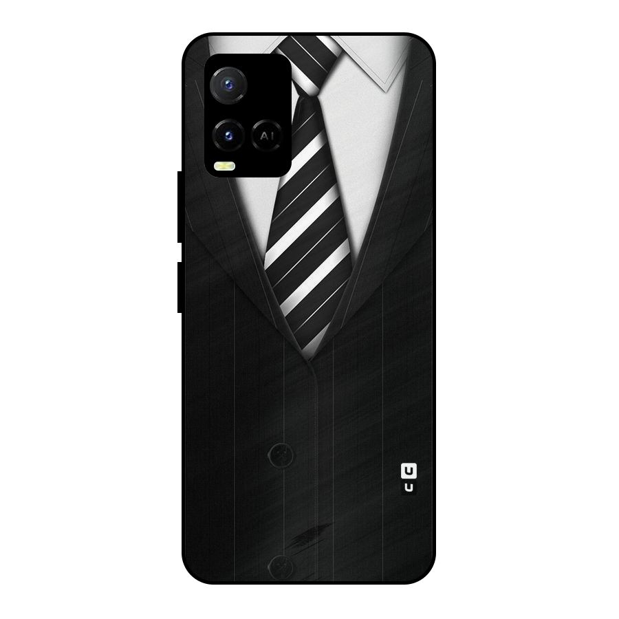 Classic Ready Suit Metal Back Case for Vivo Y21 2021