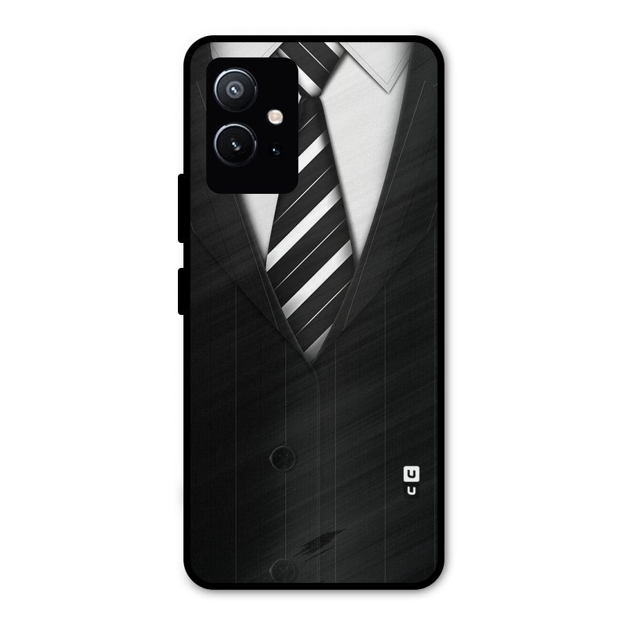 Classic Ready Suit Metal Back Case for Vivo Y75 5G