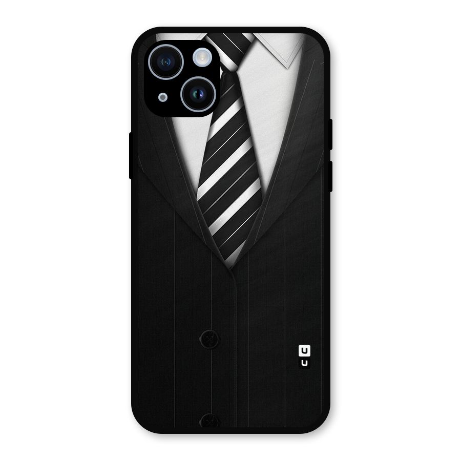 Classic Ready Suit Metal Back Case for iPhone 14
