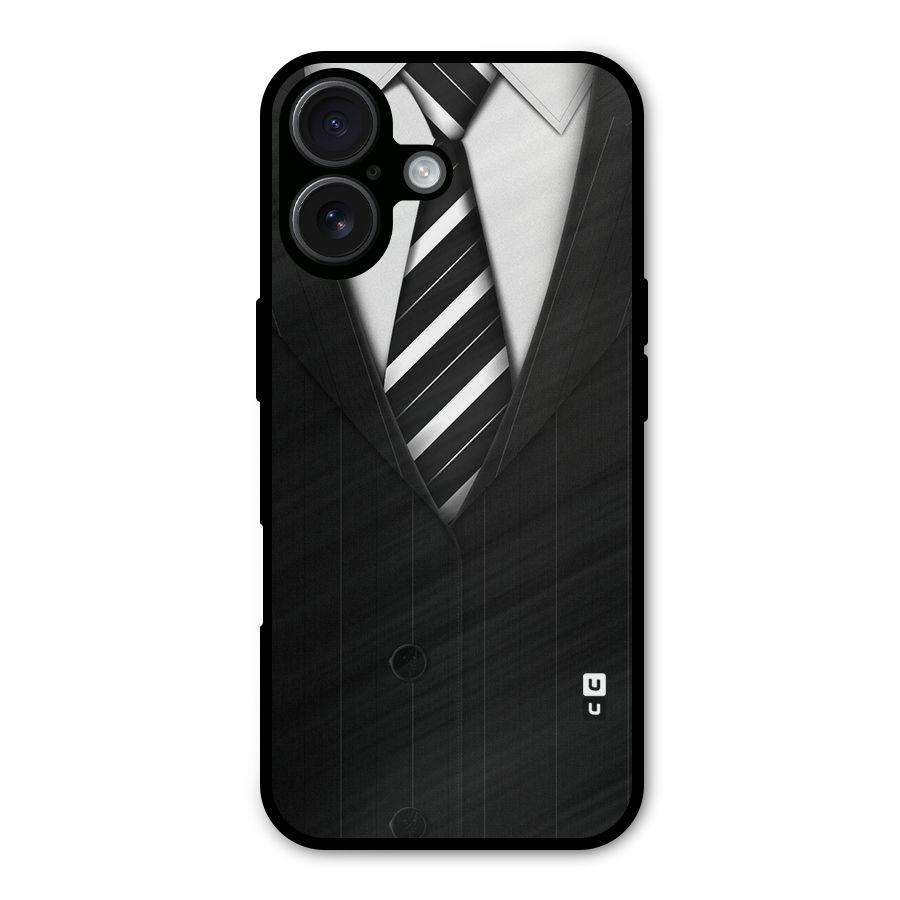 Classic Ready Suit Metal Back Case for iPhone 16