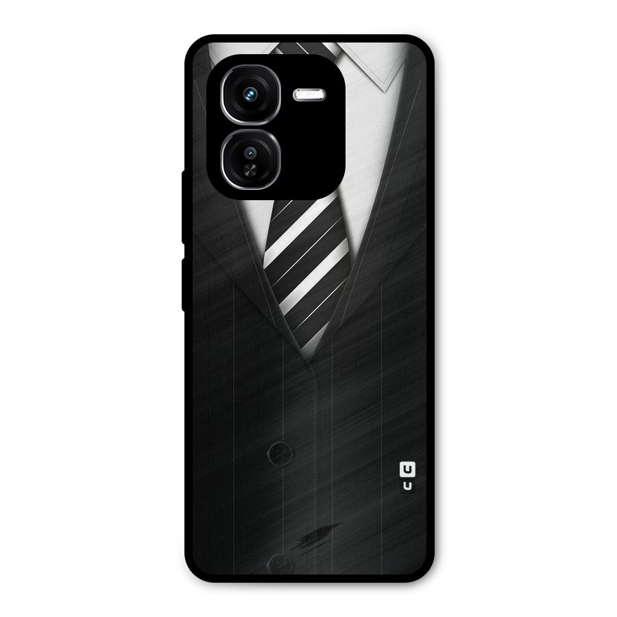 Classic Ready Suit Metal Back Case for iQOO Z9x