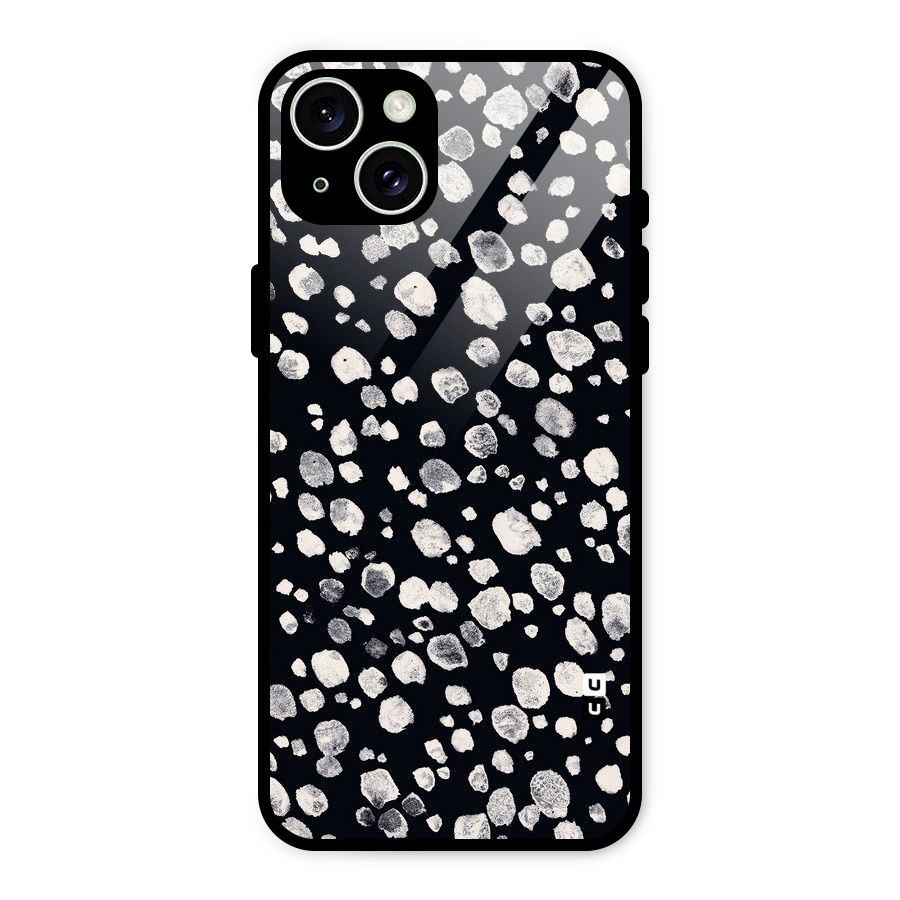 Classic Rocks Pattern Glass Back Case for iPhone 15 Plus
