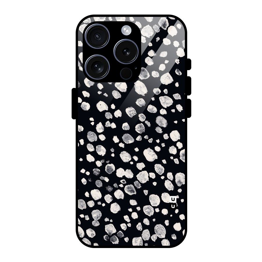 Classic Rocks Pattern Glass Back Case for iPhone 15 Pro